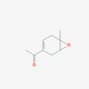 molecular formula C9H12O2 B034055 Ethanone, 1-(6-methyl-7-oxabicyclo[4.1.0]hept-3-en-3-yl)-(9CI) CAS No. 100938-99-6
