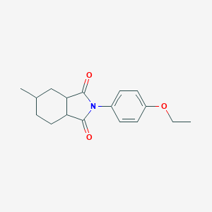 molecular formula C17H21NO3 B340550 2-(4-ethoxyphenyl)-5-methylhexahydro-1H-isoindole-1,3(2H)-dione 
