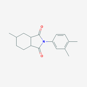 molecular formula C17H21NO2 B340554 2-(3,4-dimethylphenyl)-5-methylhexahydro-1H-isoindole-1,3(2H)-dione 