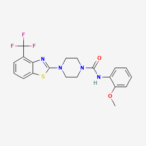 N-(2-methoxyphenyl)-4-[4-(trifluoromethyl)-1,3-benzothiazol-2-yl]piperazine-1-carboxamide