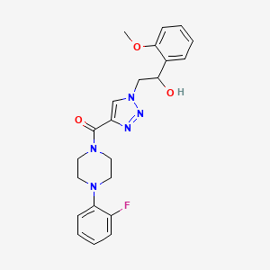 2-(4-{[4-(2-fluorophenyl)piperazin-1-yl]carbonyl}-1H-1,2,3-triazol-1-yl)-1-(2-methoxyphenyl)ethanol