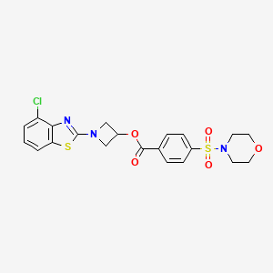 1-(4-Chlorobenzo[d]thiazol-2-yl)azetidin-3-yl 4-(morpholinosulfonyl)benzoate