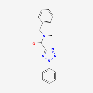 molecular formula C16H15N5O B3405591 N-benzyl-N-methyl-2-phenyl-2H-tetrazole-5-carboxamide CAS No. 1396783-57-5