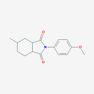 molecular formula C16H19NO3 B340561 2-(4-methoxyphenyl)-5-methylhexahydro-1H-isoindole-1,3(2H)-dione 