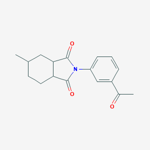 molecular formula C17H19NO3 B340564 2-(3-acetylphenyl)-5-methylhexahydro-1H-isoindole-1,3(2H)-dione 
