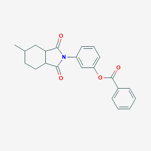 molecular formula C22H21NO4 B340573 3-(5-methyl-1,3-dioxooctahydro-2H-isoindol-2-yl)phenyl benzoate 