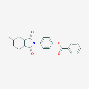 4-(5-methyl-1,3-dioxooctahydro-2H-isoindol-2-yl)phenyl benzoate