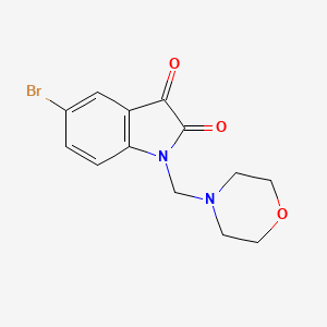 molecular formula C13H13BrN2O3 B3405854 5-Bromo-1-(morpholinomethyl)indoline-2,3-dione CAS No. 15032-13-0