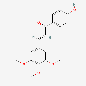 molecular formula C18H18O5 B3405862 (E)-1-(4-hydroxyphenyl)-3-(3,4,5-trimethoxyphenyl)prop-2-en-1-one CAS No. 151135-96-5