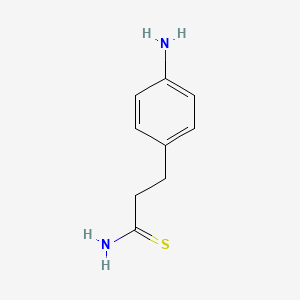 molecular formula C9H12N2S B3405868 3-(4-Aminophenyl)propanethioamide CAS No. 1555852-28-2