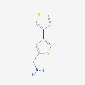 molecular formula C9H9NS2 B3405933 [3,3'-Bithiophen]-5-ylmethanamine CAS No. 177976-52-2