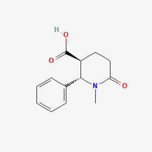 molecular formula C13H15NO3 B3406005 (2S,3S)-1-methyl-6-oxo-2-phenylpiperidine-3-carboxylic acid CAS No. 1820575-90-3