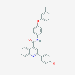 molecular formula C30H24N2O3 B340603 2-(4-methoxyphenyl)-N-[4-(3-methylphenoxy)phenyl]quinoline-4-carboxamide 