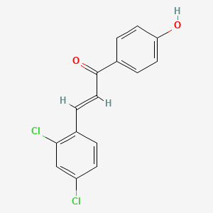 molecular formula C15H10Cl2O2 B3406036 3-(2,4-二氯苯基)-1-(4-羟基苯基)丙-2-烯-1-酮 CAS No. 204974-29-8