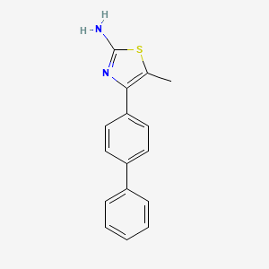 molecular formula C16H14N2S B3406046 4-([1,1'-Biphenyl]-4-yl)-5-methylthiazol-2-amine CAS No. 206555-42-2