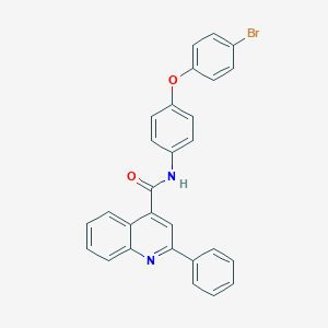 molecular formula C28H19BrN2O2 B340606 N-[4-(4-bromophenoxy)phenyl]-2-phenylquinoline-4-carboxamide 