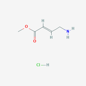 molecular formula C5H10ClNO2 B3406064 Methyl 4-aminobut-2-enoate hydrochloride CAS No. 213125-87-2