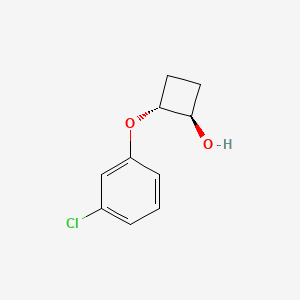 molecular formula C10H11ClO2 B3406066 (1R,2R)-2-(3-chlorophenoxy)cyclobutan-1-ol CAS No. 2165393-48-4
