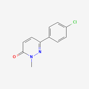 molecular formula C11H9ClN2O B3406069 6-(4-chlorophenyl)-2-methylpyridazin-3(2H)-one CAS No. 2166-01-0
