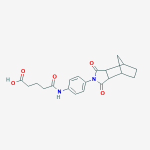 5-{[4-(1,3-dioxooctahydro-2H-4,7-methanoisoindol-2-yl)phenyl]amino}-5-oxopentanoic acid