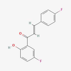 molecular formula C15H10F2O2 B3406091 (2E)-1-(5-fluoro-2-hydroxyphenyl)-3-(4-fluorophenyl)prop-2-en-1-one CAS No. 224294-26-2