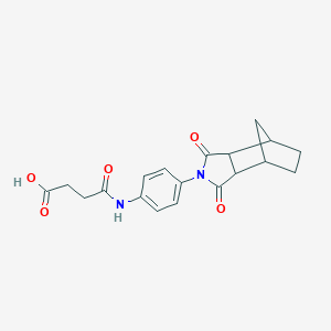 molecular formula C19H20N2O5 B340610 4-{[4-(1,3-dioxooctahydro-2H-4,7-methanoisoindol-2-yl)phenyl]amino}-4-oxobutanoic acid 