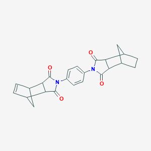 molecular formula C24H22N2O4 B340611 2-[4-(1,3-dioxooctahydro-2H-4,7-methanoisoindol-2-yl)phenyl]-3a,4,7,7a-tetrahydro-1H-4,7-methanoisoindole-1,3-dione 