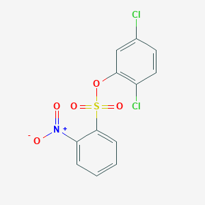 molecular formula C12H7Cl2NO5S B3406146 2,5-Dichlorophenyl 2-nitrobenzene-1-sulfonate CAS No. 2361889-76-9