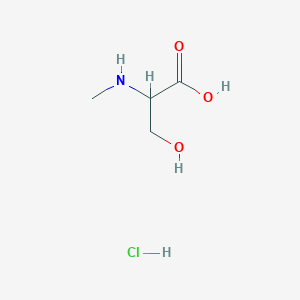 molecular formula C4H10ClNO3 B3406150 3-Hydroxy-2-(methylamino)propanoic acid hydrochloride CAS No. 2374696-79-2