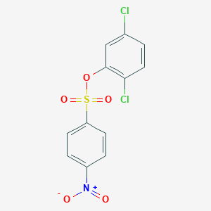 molecular formula C12H7Cl2NO5S B3406154 2,5-Dichlorophenyl 4-nitrobenzene-1-sulfonate CAS No. 2380185-09-9