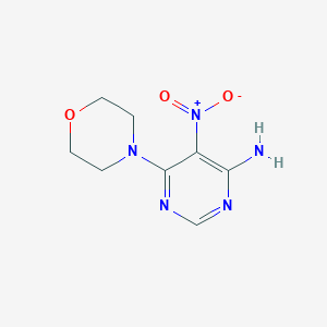 molecular formula C8H11N5O3 B3406165 6-(Morpholin-4-yl)-5-nitropyrimidin-4-amine CAS No. 24957-88-8