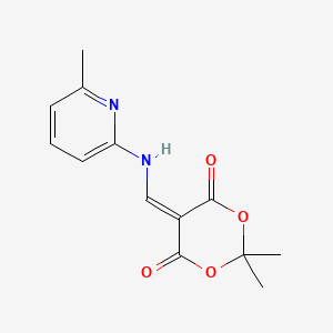 molecular formula C13H14N2O4 B3406168 2,2-Dimethyl-5-(((6-methylpyridin-2-yl)amino)methylene)-1,3-dioxane-4,6-dione CAS No. 25063-58-5