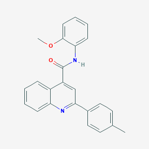 molecular formula C24H20N2O2 B340617 N-(2-methoxyphenyl)-2-(4-methylphenyl)quinoline-4-carboxamide 