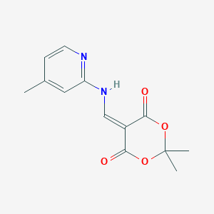molecular formula C13H14N2O4 B3406174 2,2-Dimethyl-5-(((4-methylpyridin-2-yl)amino)methylene)-1,3-dioxane-4,6-dione CAS No. 25063-96-1