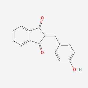 molecular formula C16H10O3 B3406179 2-(4-hydroxybenzylidene)-1H-indene-1,3(2H)-dione CAS No. 25329-41-3