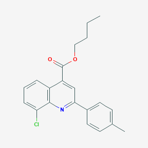 molecular formula C21H20ClNO2 B340619 Butyl 8-chloro-2-(4-methylphenyl)quinoline-4-carboxylate 