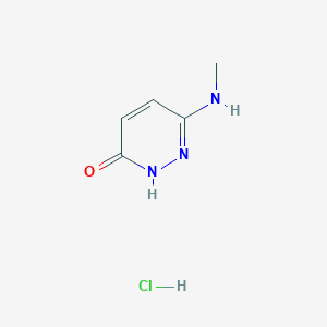 molecular formula C5H8ClN3O B3406215 6-(Methylamino)pyridazin-3-ol hydrochloride CAS No. 2568131-18-8