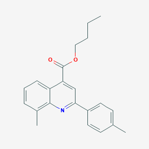 molecular formula C22H23NO2 B340622 Butyl 8-methyl-2-(4-methylphenyl)quinoline-4-carboxylate 