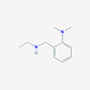 molecular formula C11H18N2 B3406222 [2-(Dimethylamino)benzyl]ethylamine dihydrochloride CAS No. 2602564-50-9