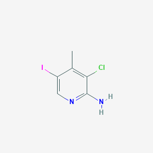 molecular formula C6H6ClIN2 B3406230 3-Chloro-5-iodo-4-methylpyridin-2-amine CAS No. 2602564-54-3