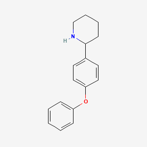 molecular formula C17H19NO B3406244 2-(4-Phenoxyphenyl)piperidine hydrochloride CAS No. 2602564-62-3