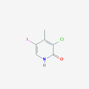 molecular formula C6H5ClINO B3406245 3-Chloro-5-iodo-4-methylpyridin-2-ol CAS No. 2602564-63-4