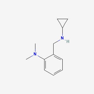 molecular formula C12H18N2 B3406249 2-[(cyclopropylamino)methyl]-N,N-dimethylaniline hydrochloride CAS No. 2602564-67-8