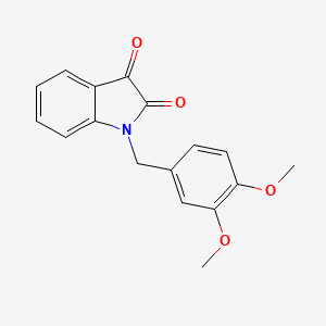 molecular formula C17H15NO4 B3406263 1-(3,4-dimethoxybenzyl)-1H-indole-2,3-dione CAS No. 26960-67-8