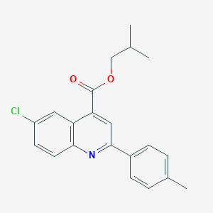 Isobutyl 6-chloro-2-(4-methylphenyl)-4-quinolinecarboxylate