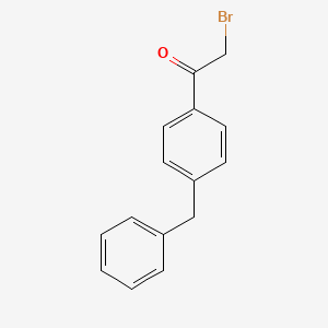 molecular formula C15H13BrO B3406271 2-Bromo-1-(4-benzyl-phenyl)-ethanone CAS No. 28179-31-9