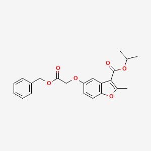 Propan-2-yl 5-[2-(benzyloxy)-2-oxoethoxy]-2-methyl-1-benzofuran-3-carboxylate