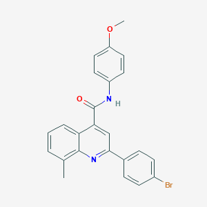 2-(4-bromophenyl)-N-(4-methoxyphenyl)-8-methylquinoline-4-carboxamide