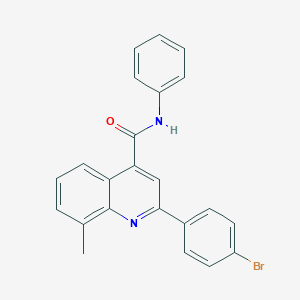 molecular formula C23H17BrN2O B340636 2-(4-bromophenyl)-8-methyl-N-phenylquinoline-4-carboxamide 