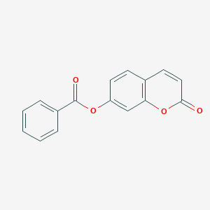 molecular formula C16H10O4 B3406380 Benzoic acid 2-oxo-2H-chromen-7-yl ester CAS No. 31005-05-7